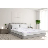 Safdie & Co. Protège-Matelas Lavande T Blanc