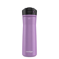 Contigo Ashland Chill 2.0 Stainless Steel Water Bottle with AUTOSPOUT Lid, Pansy, 24 oz (709 ml)