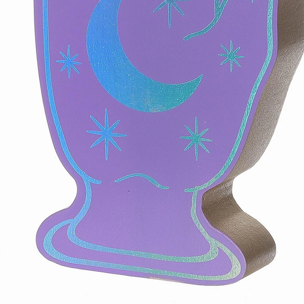 8inch Halloween sur le thème de la main en bois violet pour Les décorations d’intérieur d’Halloween