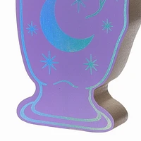 8inch Halloween sur le thème de la main en bois violet pour Les décorations d’intérieur d’Halloween