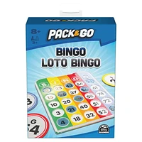 Pack & Go Bingo Game from Spin Master Games Outdoor Games Kids Games Yard Games Portable Rainbow Bingo Chips Games for Adults and Kids Ages 8 and up
