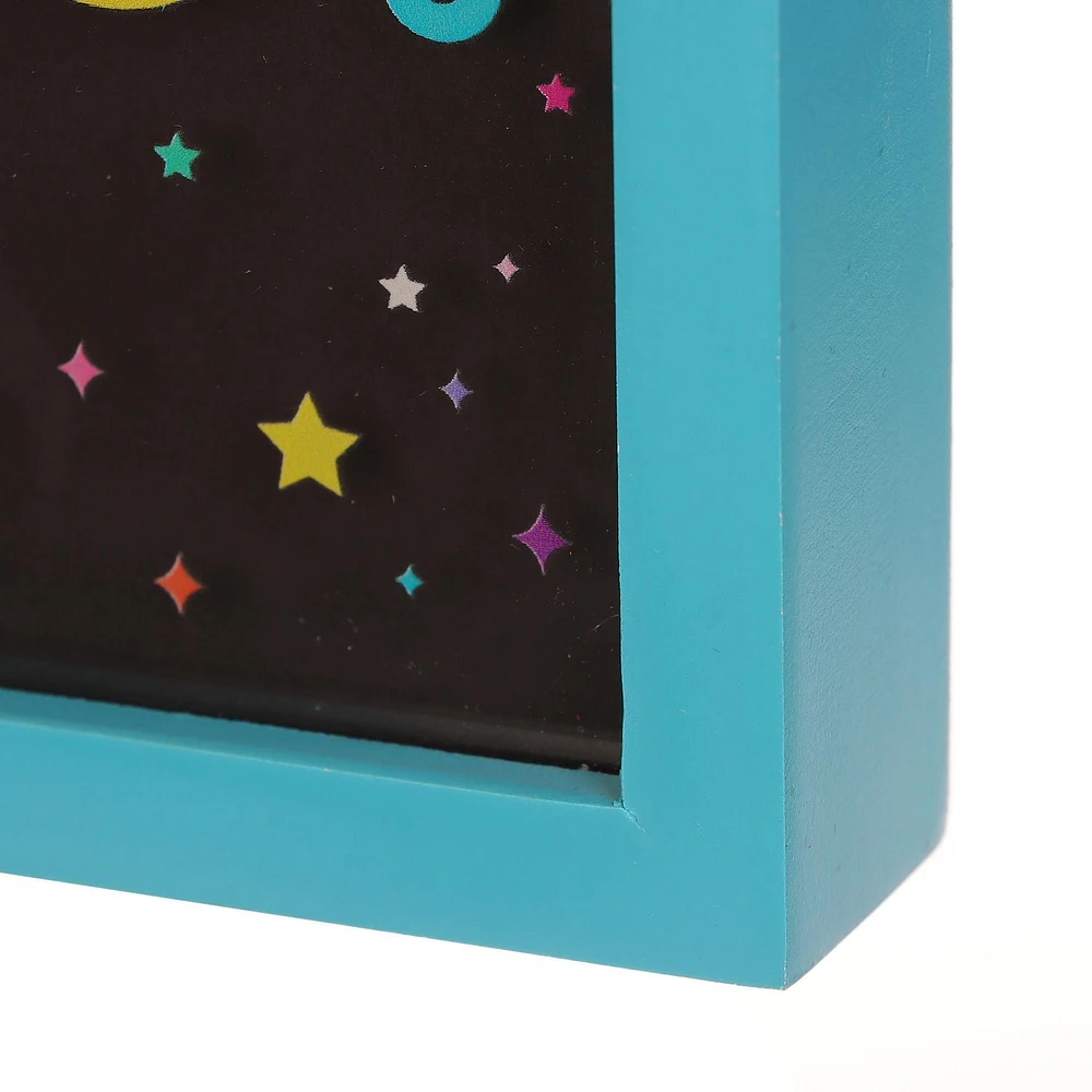 Sur le thème d’Halloween Led Wood Blue Block pour les décorations d’intérieur d’Halloween