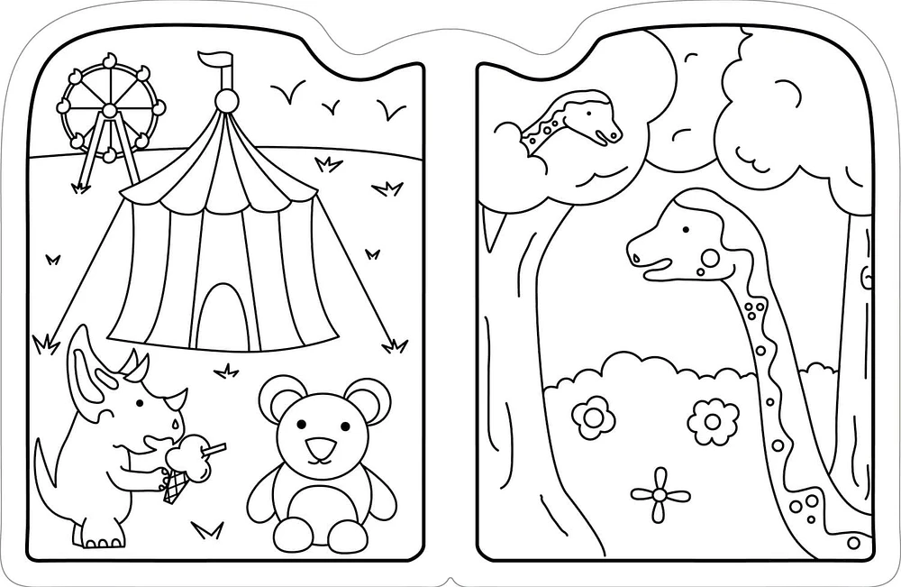 Livre de coloriage dinosaures