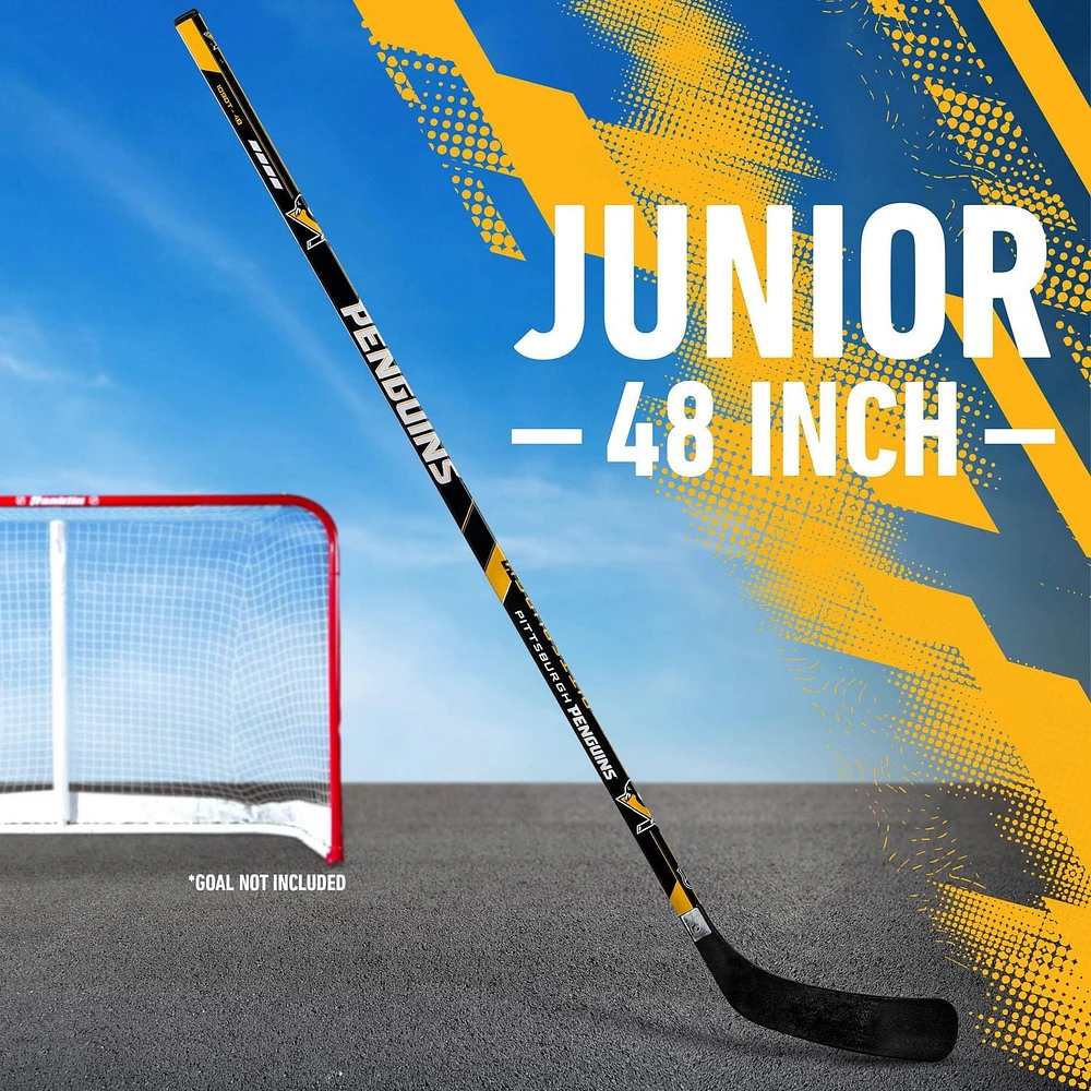 Franklin Sports Bâton de hockey de Penguins de la NHL - 48 po Jr pour gaucher