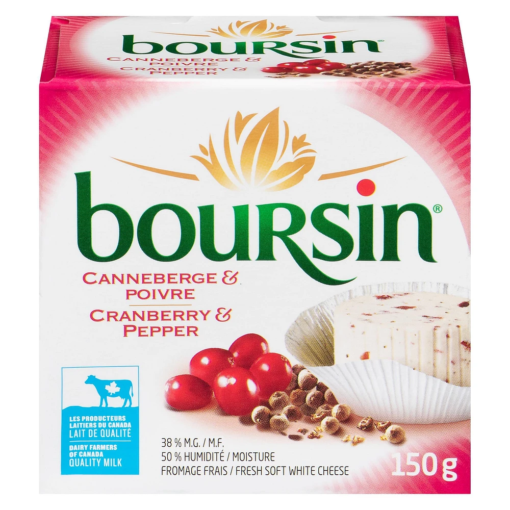 Boursin Cranberry & Pepper Cheese, 150g