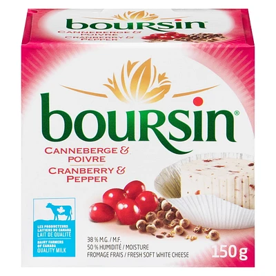 Boursin Cranberry & Pepper Cheese, 150g