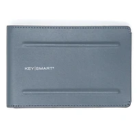 KeySmart Urban Passport RFID Leather Wallet - Grey/Black