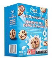 Great Value Mini Chocolate Chip Cookies, 180 g