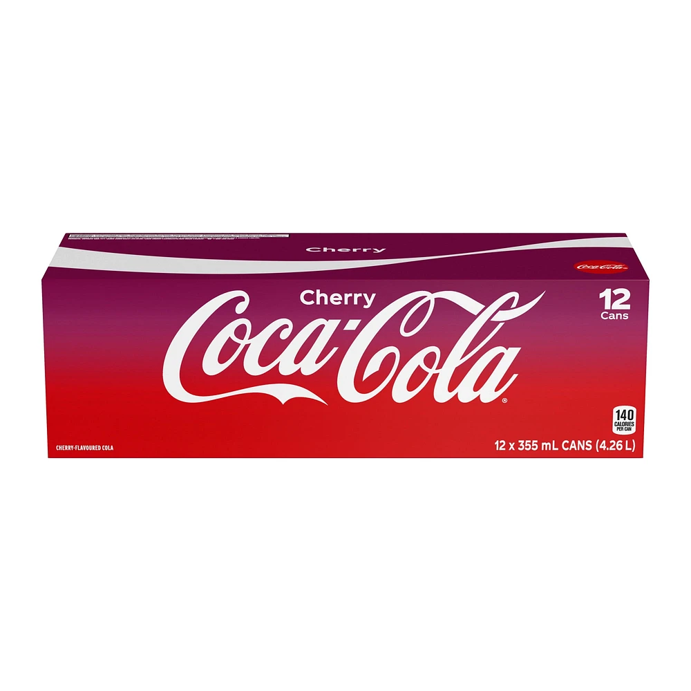 Coca-Cola Cherry Fridge Pack Cans, 355mL, 12 Pack, 355 mL