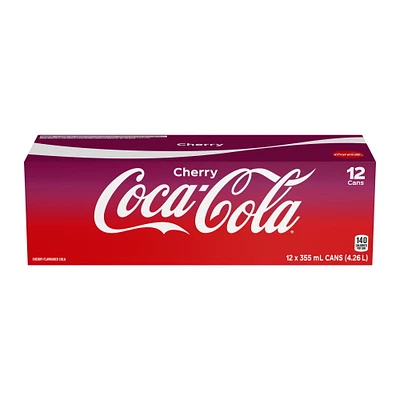 Coca-Cola Cherry Fridge Pack Cans, 355mL, 12 Pack, 355 mL