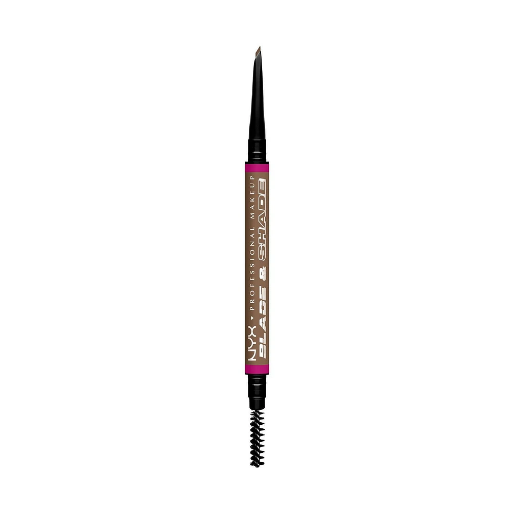 NYX Professional Makeup Crayon à sourcils double côtés Blade & Shade Tenue 16 hres
