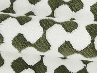 Tapis de bain en polyester Mainstays Waves, vert et blanc, 16" x 24"