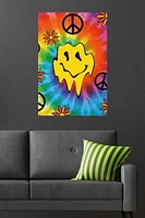 Groovy Melting Smile Face Wall Poster, 22.375" x 34"