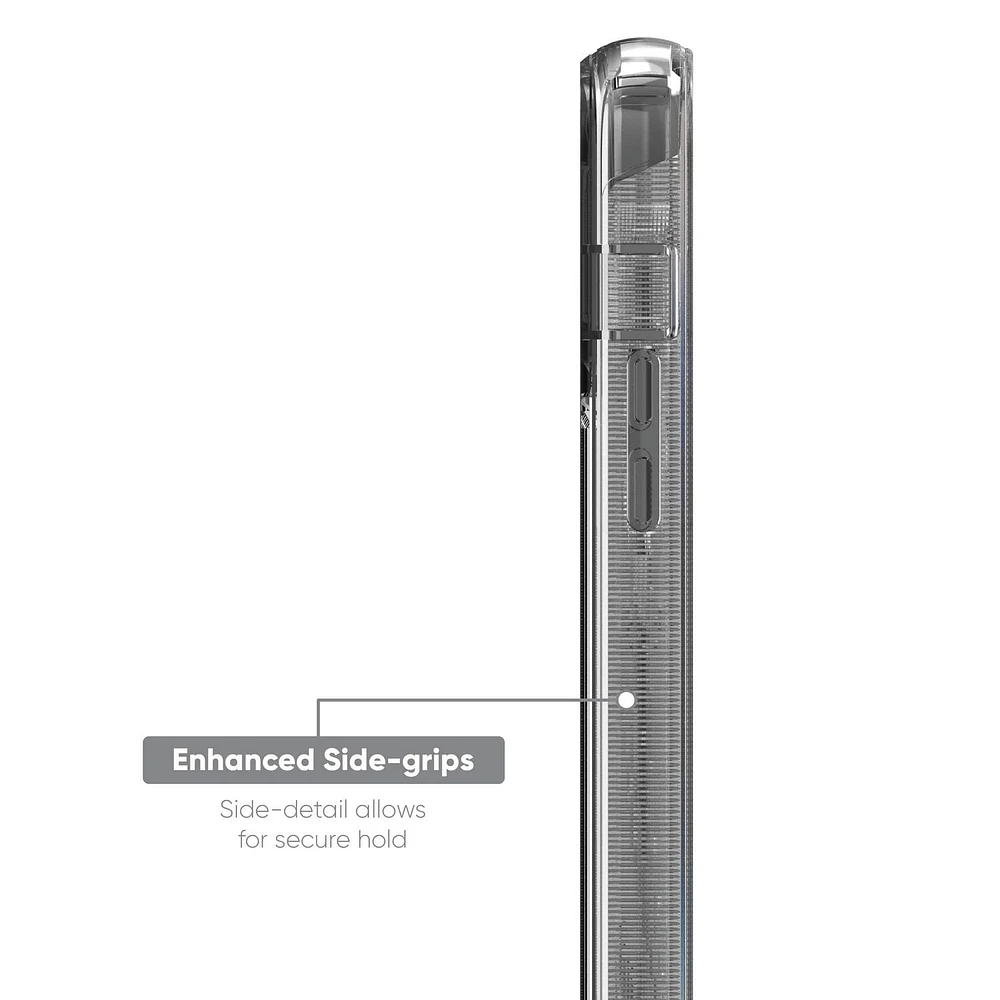 Étui robuste antimicrobien avec enveloppe rigide et pince rotative onn. pour iPhone 14 Pro Protégé contre chute de 6,4 m
