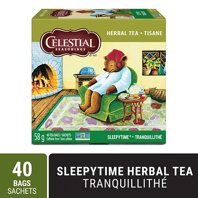 Celestial Seasonings Wellness Tea, Sleepytime, 40 Count Box, Herbal Tea