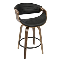 Tabouret de comptoir moderne milieu-du-siècle Symphony, de LumiSource