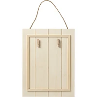 Surfaces en bois Plaid, forme non peinte, enseigne en bois pour palette, 34 x 26 cm