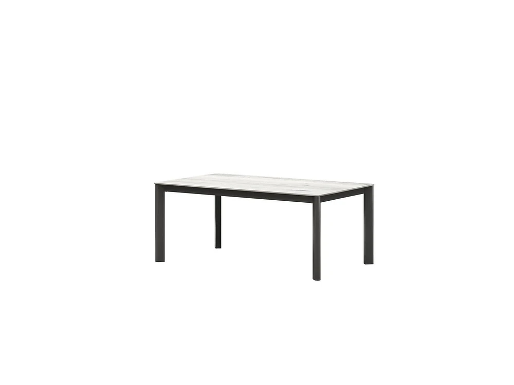 Ensemble Sectionnel de Patio en Aluminium Boston, Gris
