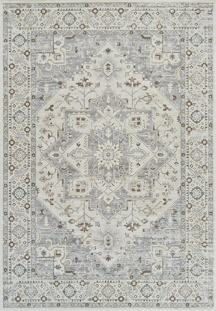 Tapis d'interieur persan Rug Branch Nomad, gris beige, oriental - Salon, chambre, salle à manger et cuisine