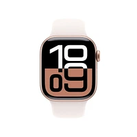Apple Watch Series 10 - 42mm - GPS - Rose Gold Aluminium Case with Light Blush Sport Band - S/M Watch Series 10