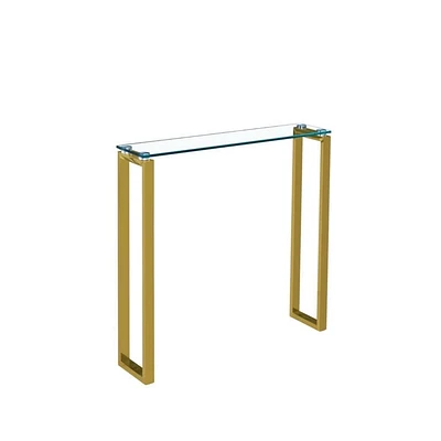 Heavenly Collection <br>Table Console en Verre en Doré