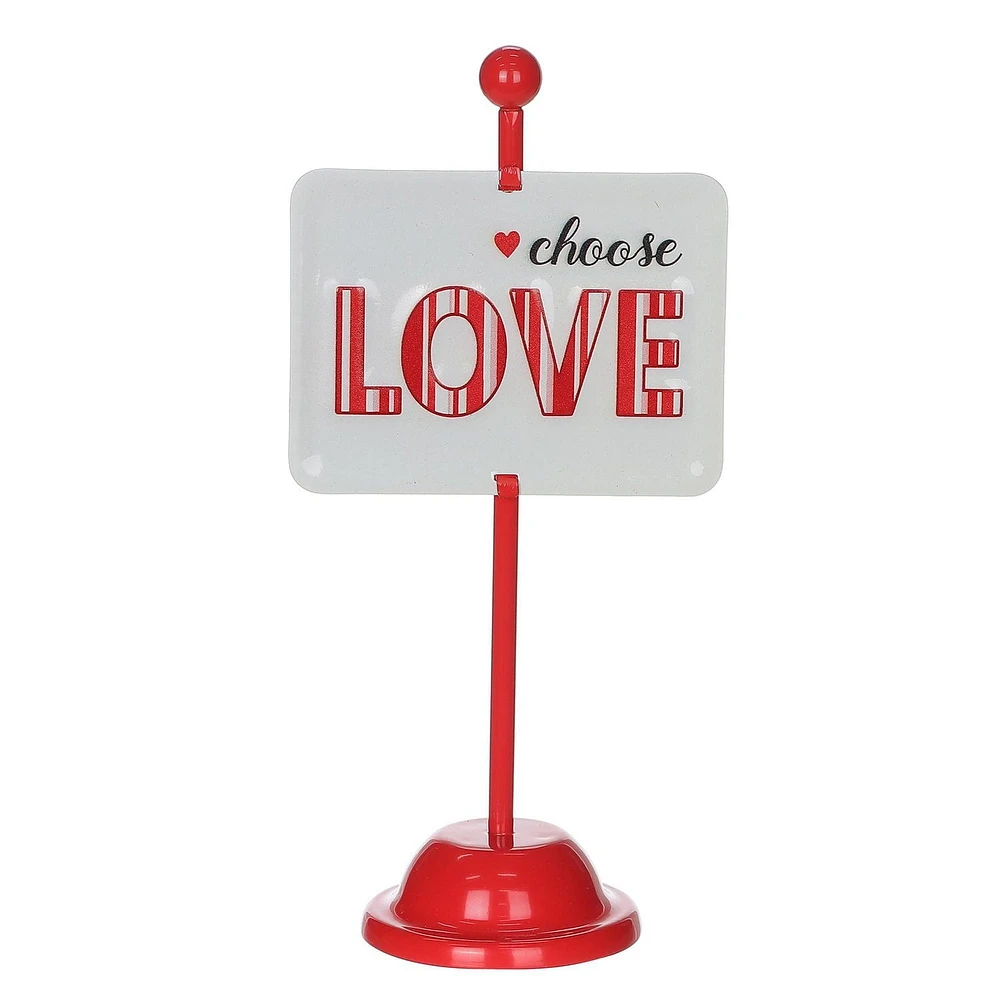Saint-Valentin, décoration en métal toi et moi.