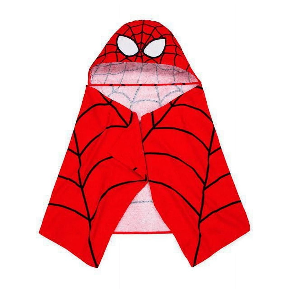 Spider-Man Kids Hooded Towel, 100% Cotton