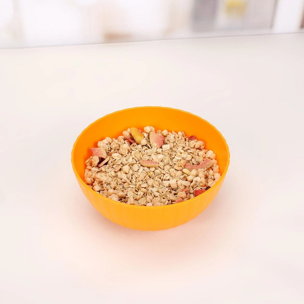 Bol rond en polypropylène orange Mainstays 1 pièce 6,75 pouces 1 pièce
