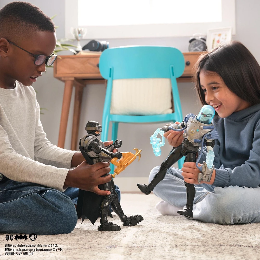Batman Adventures,Coffret Combat Batman Vs. Mr. Freeze avec figurines articulées, jouets pour garçons à partir de 3 ans DC Comics Figurines
