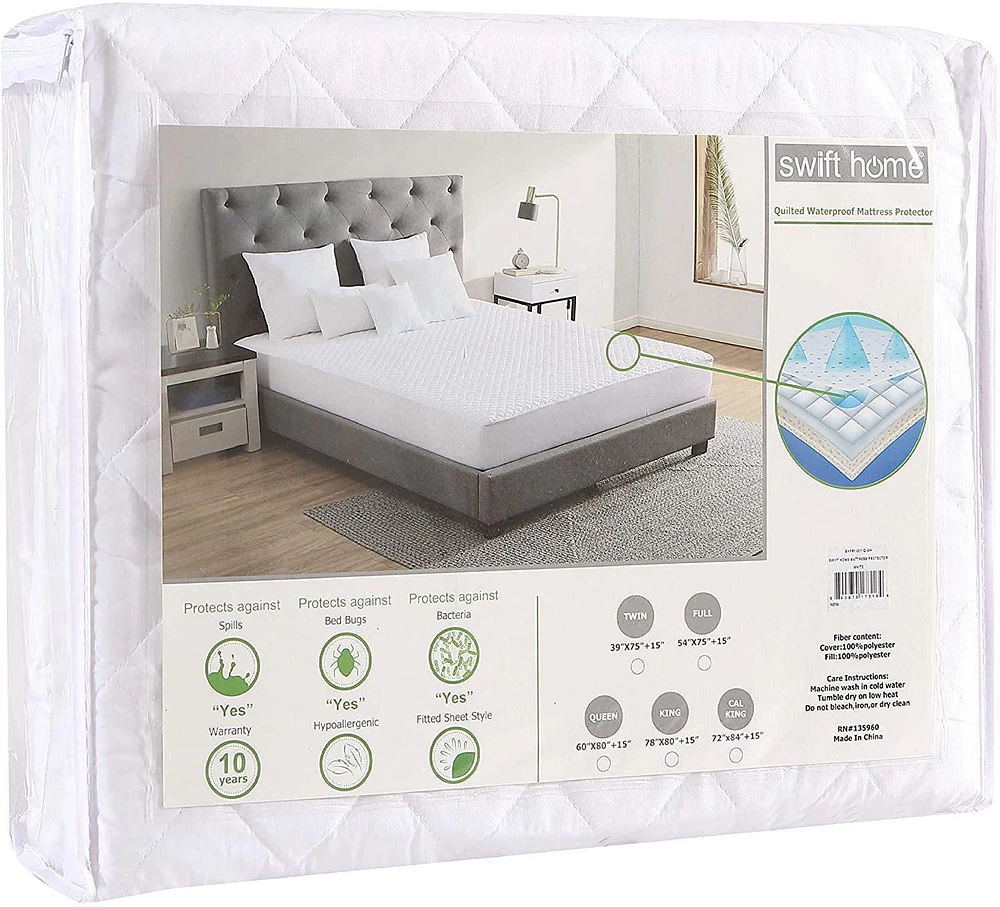 Protège-matelas imperméable matelassé