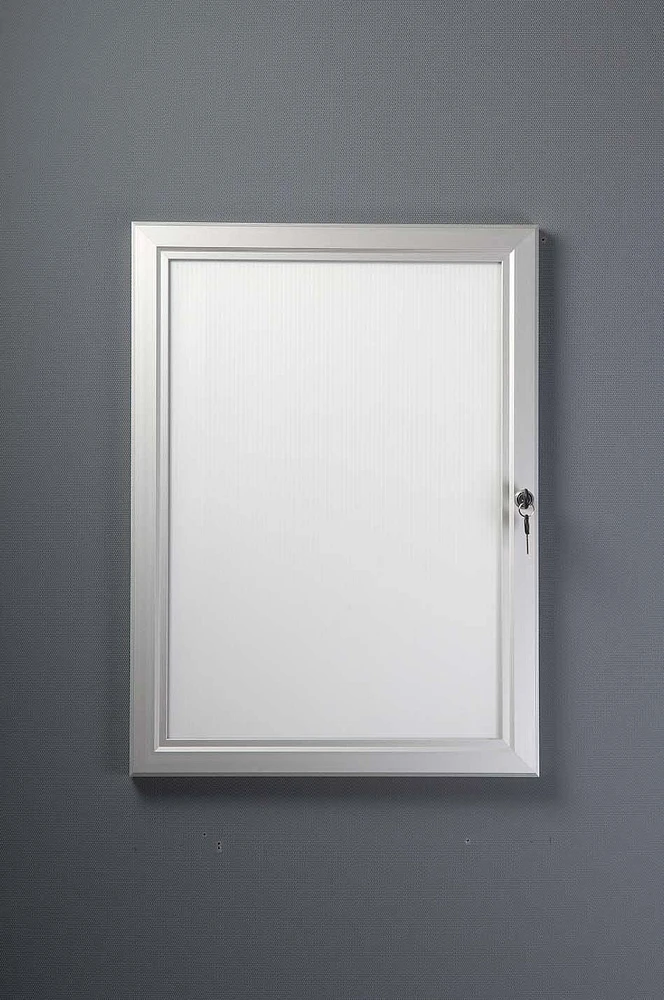 SECO Lockable Indoor/Outdoor Poster Frame Case, Silver, 30 x 40"