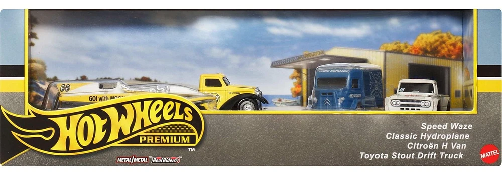 Hot Wheels  Premium  Coffrets Présentation  3véhicules +1camion