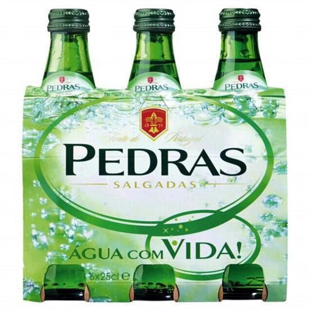 Pedras Salgadas Eau vendre la quantité 6x250ml<br>bouteille en verre