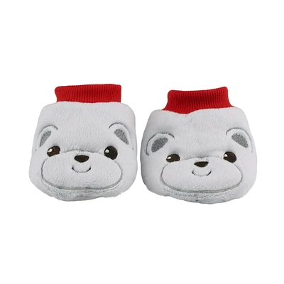 Temps de vacances Christmas Grey Bear Baby Boties