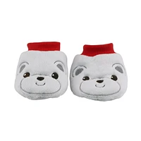 Temps de vacances Christmas Grey Bear Baby Boties
