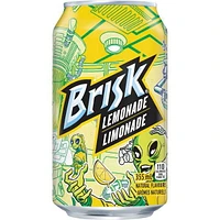 Brisk Lemonade, 355 mL Cans, 12 Pack