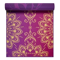 Gaiam 6MM Yoga Mat Reversible Royal Bouquet