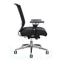Chaise de bureau TygerClaw Mesh à dossier moyen et siège en tissu