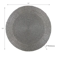 Placemat Rond Des Perles De Noël - Ensemble De 4