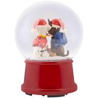 4.5 Inch Christmas Snowglobe Marshall and Chase Paw Patrol