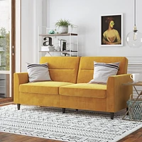 Novogratz Concord Sofa, jaune moutarde
