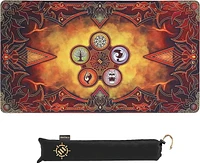 ENHANCE TCG Playmat - Tapis de jeu de cartes de table avec bords cousus, surface lisse et pochette de voyage avec cordon de serrage - Compatible avec MTG, YuGiOh, Pokémon, Lord of the Rings, et autres