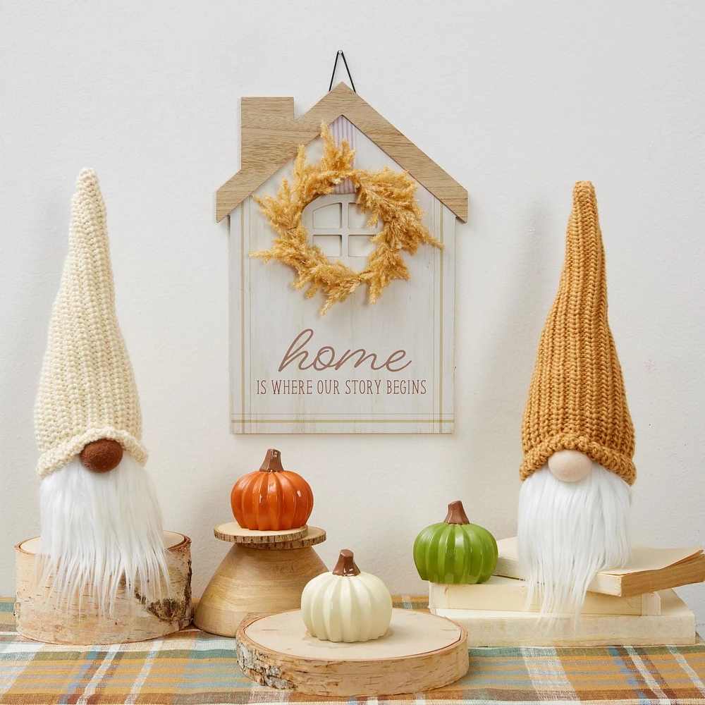 Gnome à chapeau brun Way To Celebrate, 8 po
