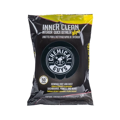 Chemical Guys Innerclean interior quick detailer & protectant car wipes