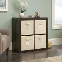 Sauder® Stow-Away 4-Cube Organizer, Smoked Oak, 421548