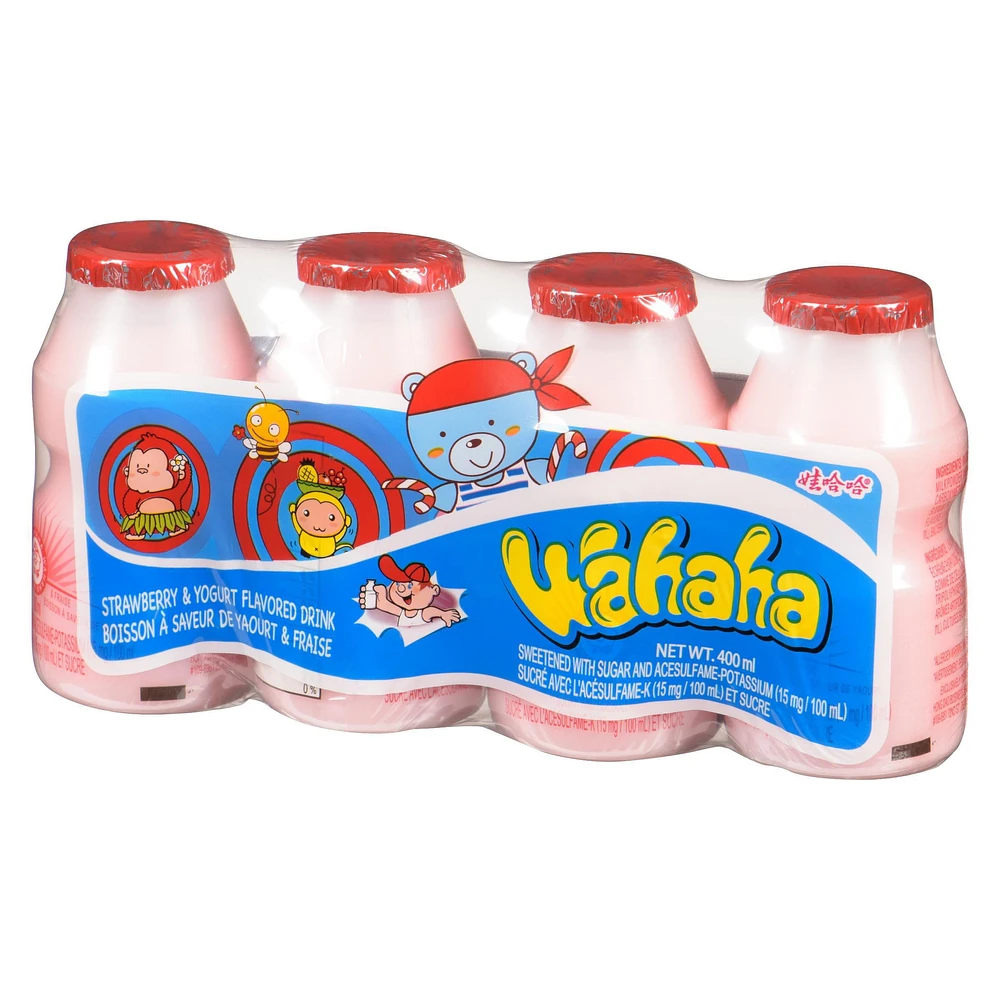 Wahaha Yogurt Drink Strawberry Flavour Drink, Wahaha Strawberry Yogurt Drink