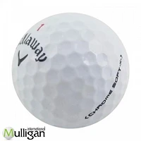 Mulligan - 12 balles de golf récupérées Callaway Chrome Soft X 5A Pristine, blanc