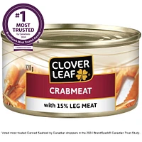 Clover Leaf Crabmeat with 15% Leg Meat, 120 g