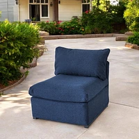Patioflare Flexiform Modular Set Outdoor Armless Chair, Blue