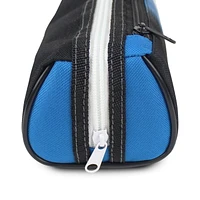 Pen + Gear Sporty 2 Zip Pencil Pouch in Blue with Reflective White Strips